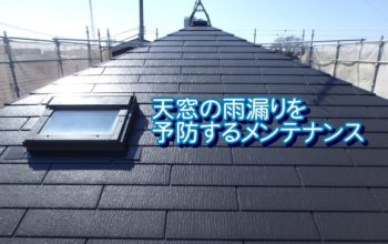 天窓が雨漏りする前に！予防とメンテナンス方法