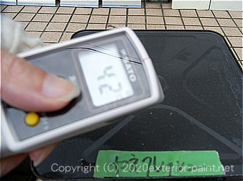 2012年7月24日13時-遮熱塗料実験（一斗缶）