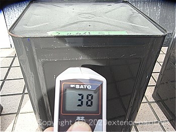 2012年8月13日金属屋根-遮熱塗料実験